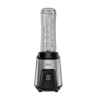 Liquidificador Portátil Wap Blender Go WBG600 600ml 300W 2 Copos Squeeze Preto Inox - 110V