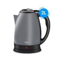 Chaleira Elétrica Elgin Lunar Inox 2L 1200W Jarra Sem Fio Desligamento Automático - 110V
