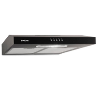 Depurador de Ar Suggar Slim DPS161PT/DPS162PT Preto com 3 Velocidades 60 cm - 220V