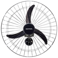 Ventilador de Parede Ventisol, 50cm, 200W, Preto - Bivolt