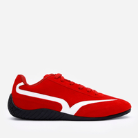 Tênis casual com recorte texturizado ace vermelho