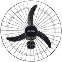 Ventilador Oscilante de Parede New 60 Preto 147W 220V VENTISOL-490