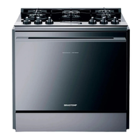 Fogão Brastemp 5 Bocas De Embutir Cor Inox Com Mesa De Vidro E Touch Timer Com Autodesligamento - Bys5vcr 220V