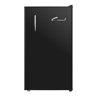 Frigobar Consul Retrô 117 Litros Preto Vinil - Cra12me 110V