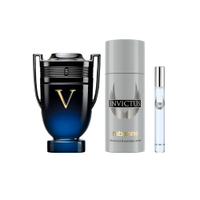 Kit perfume masculino rabanne invictus victory elixir parfum intense 100ml desodorante 150ml edt 10ml