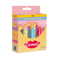 Kit carmed sorvete com 3 hidratantes labiais 10g