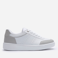 Tênis casual com recortes branco