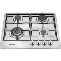 Fogão de Mesa Cooktop 4 Bocas Aço Inox à Gás Suggar FG4134IX Bivolt - Bivolt