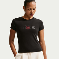 Camiseta Feminina Sportswear Chill Knit Cropped - Preto
