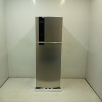 Geladeira Brastemp Frost Free Duplex 375 Litros Cor Inox Com Espaço Adapt - Brm45jkas3_Wbom_Je6352085 110V
