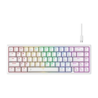 Teclado Mecânico Gamer Rise Mode GM1 Pro White, ARGB, Mini (65%), Switch Outemu Red, USB-C - RM-TCM-GM1P-WRED