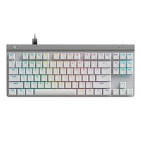Teclado Mecânico Gamer Logitech G515 com Design TKL, RGB LIGHTSYNC e Switch GL Brown Tactile, USB-C Removível, Branco - 920-012869