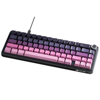 Teclado Mecânico Gamer Attack Shark X66, 65% Compacto, RGB, Blackberry, Roxo/Preto - AS-X66-BB-RY