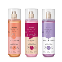 Combo Body Splash Cuide-se Bem: Rosa e Algodão 200ml + Cachos de Uva 200ml