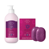 Combo Cuide-se Bem Amoruda: Loção Corporal 400ml + Sabonetes Em Barra 2x80g