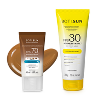 Combo Boti.Sun Protetor Solar: Facial com cor FPS70 Cor 06 200g + Corporal FPS30 200g