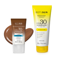 Combo Boti.Sun Protetor Solar: Facial com cor FPS70 Cor 07 200g + Corporal FPS30 200g