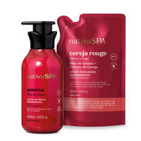 Combo Nativa Spa: Loção Corporal Ameixa 400ml + Refil Cereja Rouge 350ml