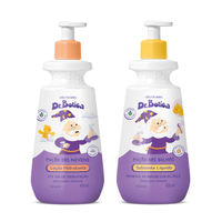 Combo Dr. Botica: Shampoo Infantil Cacheados 3 ABC 400ml + Sabonete Líquido Infantil 400ml
