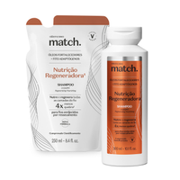 Combo Match Nutrição Regeneradora: Shampoo 300ml + Refil 250ml