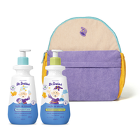 Combo Dr. Botica: Shampoo Cabelos Lisos 1A 2C 400ml + Condicionador Cabelos Lisos 1A 2C: 400ml + Mochila Infantil