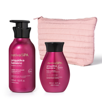 Combo Nativa SPA Orquídea Lumière: Body Splash 200ml + Nécessaire Premium