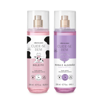Combo Body Splash Cuide-se Bem: Rosa e Algodão 200ml + Cachos de Uva 200ml