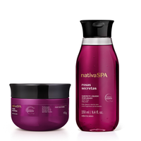 Combo Nativa SPA Rosas Secretas: Sabonete Líquido 250ml + Óleo Em Creme 175g