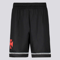 Bermuda Vasco Taça Infantil Preta
