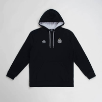 Blusão Umbro Santos Viagem 2026 Preto e Branco