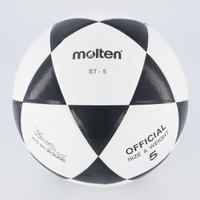 Bola de Futevôlei Molten Footvolley Branca e Preta