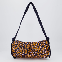 Bolsa Farm Baguete Leopard Pop Laranja