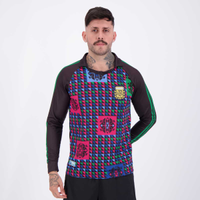 Camisa Argentina Retrô Goleiro 1990 Preta