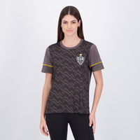 Camisa Atlético Mineiro Chiado Feminina Cinza