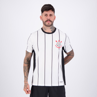 Camisa Corinthians Fitness Escudo Branca