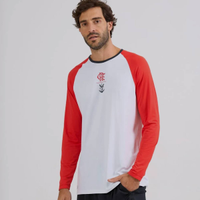 Camisa Flamengo Plaga Proteção UV Manga Longa Branca