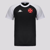 Camisa Kappa Vasco Supporter Graphik Duo Preta