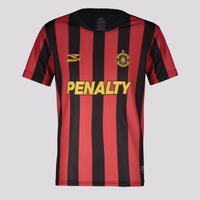 Camisa Penalty Titular Juvenil Preta e Vermelha