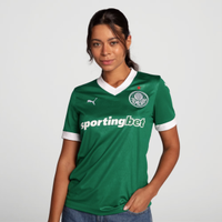 Camisa Puma Palmeiras I 2025 Feminina com Patrocínio