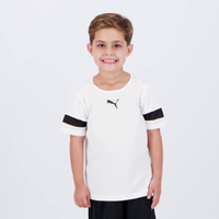Camisa Puma Teamrise Juvenil Branca