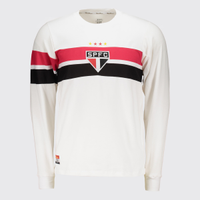 Camisa São Paulo Retrô 2005 Manga Longa Branca