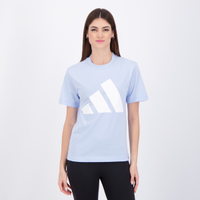 Camiseta Adidas Big Logo Feminina Azul