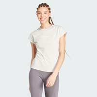 Camiseta Adidas SJ Logo Linear Feminina Bege