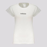 Camiseta Adidas Small Logo Linear Feminina Branca