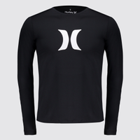 Camiseta Hurley Icon I Manga Longa Preta