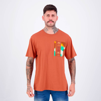 Camiseta Kappa Glenn Graphik Marrom