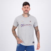 Camiseta NBA Golden State Warriors Cursive Cinza