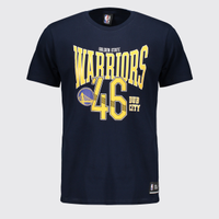 Camiseta NBA Golden State Warriors Logo Marinho