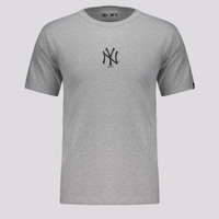 Camiseta New Era MLB New York Yankees Basica Cinza Mescla