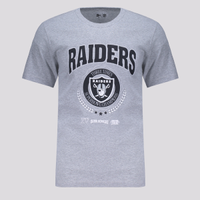 Camiseta New Era NFL Las Vegas Raiders Core Cinza e Preta